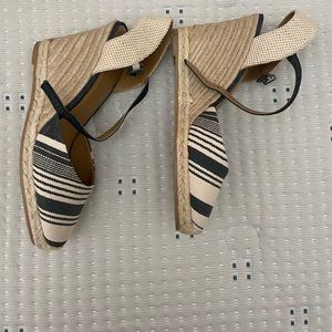 Bass Stripes Wedge Espadrilles